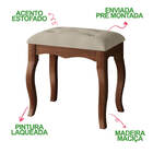 Banqueta Para Penteadeira Puff Multiuso Decorativo Linda - Im