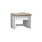 Banqueta Para Quarto Cancun  Branco