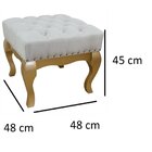 Banqueta Para Quarto Estilo Retrô Linha De Luxo Clássica Luna