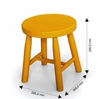 Banqueta Para Quarto Infantil Espanha Amarelo