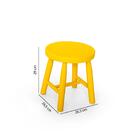 Banqueta Para Quarto Infantil Espanha Amarelo