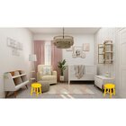 Banqueta Para Quarto Infantil Espanha Amarelo