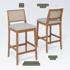 Banqueta Para Sala De Jantar Buriti Natuame Madeira/cinza