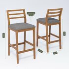 Banqueta Para Sala De Jantar Em Madeira Maciça Oliva Madeira