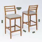 Banqueta Para Sala De Jantar Em Madeira Maciça Oliva Madeira