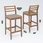 Banqueta Para Sala De Jantar Em Madeira Maciça Oliva Madeira