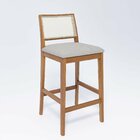 Banqueta Para Sala De Jantar Marcela Natuame Madeira/cinza