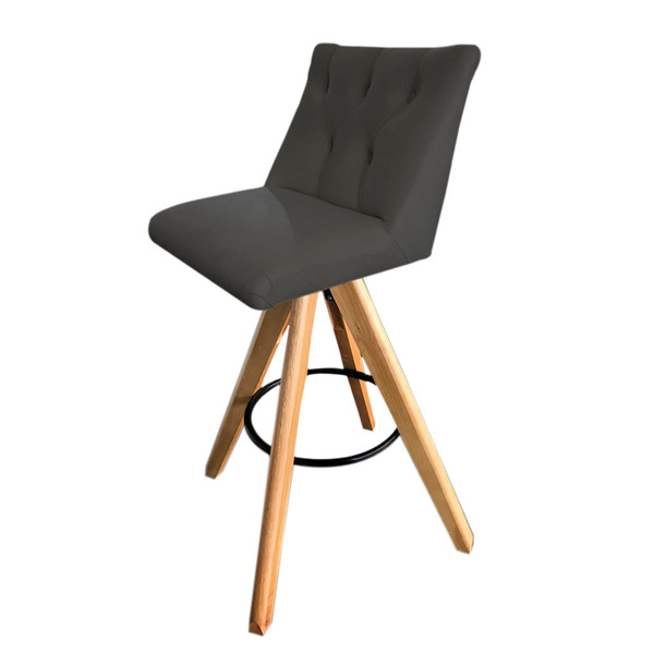 Banqueta Paris Suede Grafite - Dominic Decor