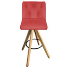 Banqueta Paris Suede Vermelho - Dominic Decor