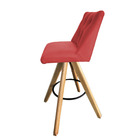 Banqueta Paris Suede Vermelho - Dominic Decor