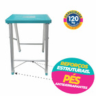 Banqueta Pequena Alumínio Super Resistente Qualquer Canto