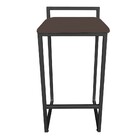 Banqueta Pietra Suede Base Preto D03 - D'rossi - Marrom