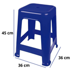 Banqueta Plástica Bela Vista Suporta Até 120 Kg Mor 02 Und -