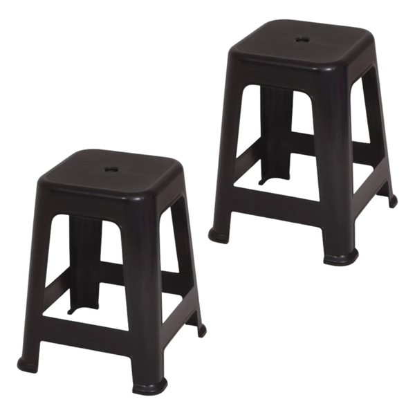 Banqueta Plástica Bela Vista Suporta Até 120 Kg Mor 02 Und -