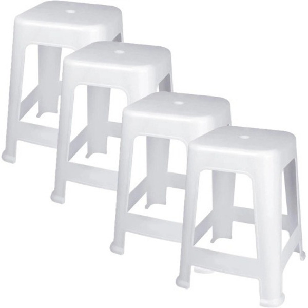 Banqueta Plástica Bela Vista Suporta Até 120 Kg Mor 06 Und -