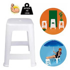 Banqueta Plástica Bela Vista Suporta Até 120 Kg Mor 06 Und -