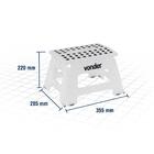 Banqueta Plástica Dobrável 355x285x220mm 150kg - Vonder