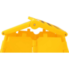 Banqueta Plástica Dobrável 360 Mm Amarela Vonder