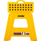 Banqueta Plástica Dobrável 360 Mm Amarela Vonder