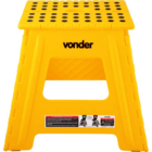 Banqueta Plástica Dobrável 360 Mm Amarela Vonder