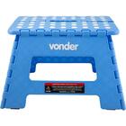 Banqueta Plástica Dobrável Azul 220mm Vonder