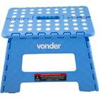Banqueta Plástica Dobrável Azul 220mm Vonder