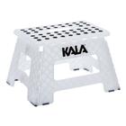Banqueta Plástica Dobrável Branca 22cm Kala