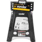 Banqueta Plástica Dobrável Preta Altura 450 Mm Vonder