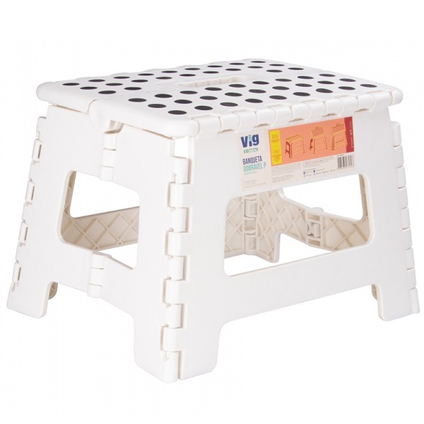 Banqueta Plastica Dobravel Vig Pequena Ordene Or10501