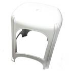Banqueta Plástica Reforçada Capacidade 120 Kg Branca - Gibafe