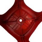 Banqueta Plástica Reforçada Capacidade 120 Kg Vermelha - Giba