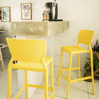 Banqueta Plastico 104cm Safira Amarela Tramontina