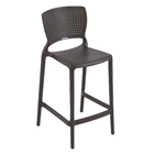 Banqueta Plastico 93,5cm Safira Marrom Tramontina