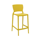 Banqueta Plastico 93,5cm Safira Amarela Tramontina