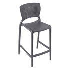 Banqueta Plastico 93,5cm Safira Grafite Tramontina