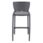 Banqueta Plastico 93,5cm Safira Grafite Tramontina