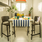 Banqueta Plastico 93,5cm Safira Marrom Tramontina