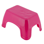 Banqueta Plástico Baixa Catty 19x36x22cm Rosa Tramontina