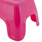 Banqueta Plástico Baixa Catty 19x36x22cm Rosa Tramontina