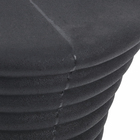 Banqueta Plastico Média Zanini 44x32cm Preto Vasap