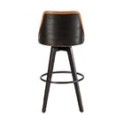 Banqueta Poliuretano Bárbara  Móveis Caramelo/preto