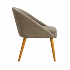 Banqueta Poltrona Lua Cappuccino Para Recepção Atendimento Pe