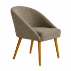 Banqueta Poltrona Lua Cappuccino Para Recepção Atendimento Pe