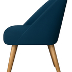 Banqueta Poltrona Lua Marinho Para Recepção Atendimento Pente