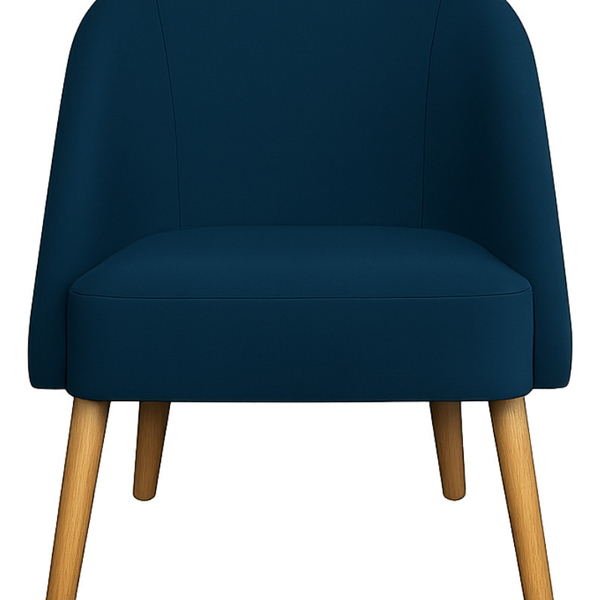 Banqueta Poltrona Lua Marinho Para Recepção Atendimento Pente