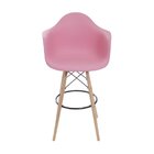 Banqueta Pp Com Braço Dkr  Rosa