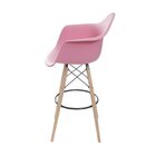 Banqueta Pp Com Braço Dkr  Rosa