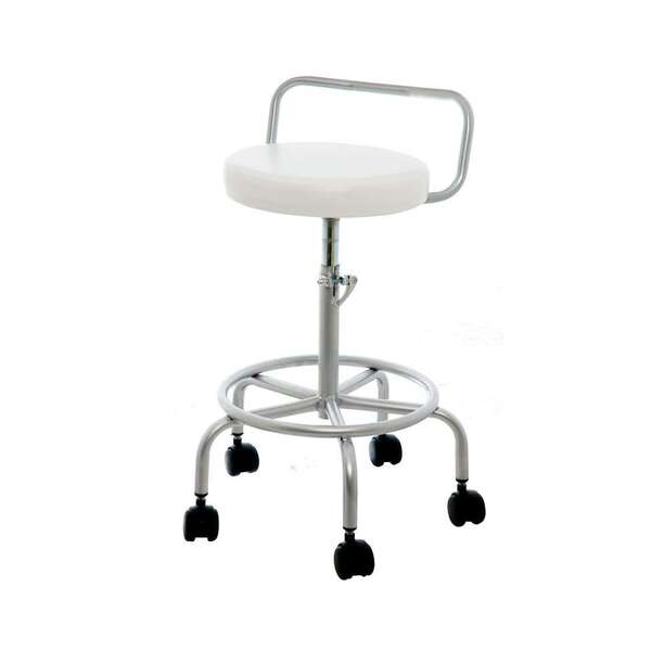 Banqueta Premium Giratória E Regulável Branca