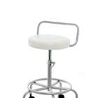Banqueta Premium Giratória E Regulável Branca