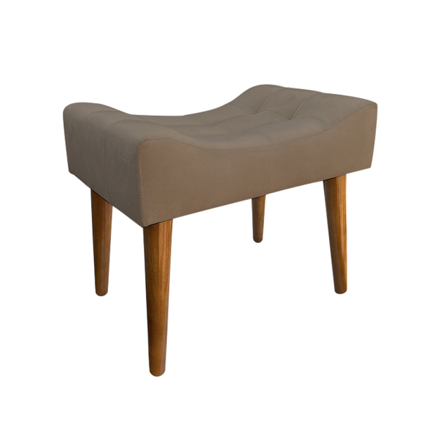 Banqueta Puff Confort Luxo Estofado Chocolate